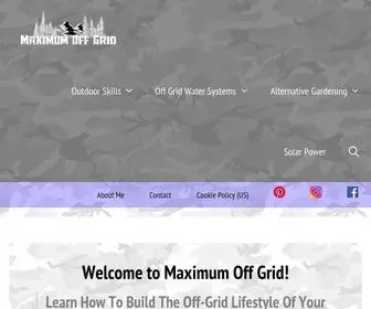 Maximumoffgrid.com(Teaching Self) Screenshot