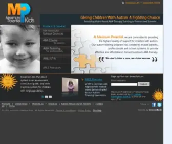 Maximumpotentialkids.com(Autism Therapy) Screenshot