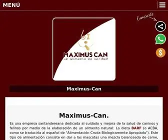 Maximuscan.com(El mejor alimento para tu mascota) Screenshot