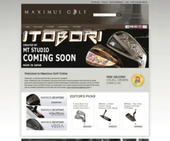 Maximusgolf.co.uk(Maximus Golf Online Golf Shop for Golf Equipment and Accessories) Screenshot
