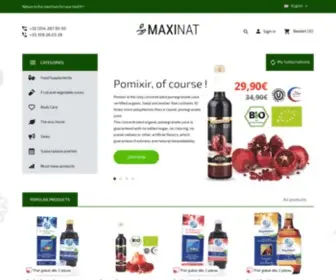 Maxinat.com(Boutique spécialisée en compléments alimentaires) Screenshot