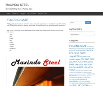 Maxindosteel.com(FOLDING GATE) Screenshot