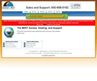 Maxinet.com(Sunset Net Internet Services) Screenshot