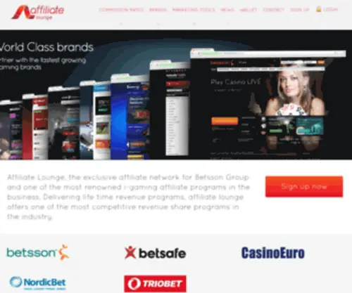 Maxinoaffiliates.com(Affiliate Lounge) Screenshot