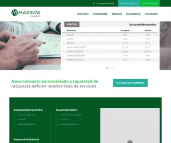 Maxinta.com(Compra y Venta de Moneda Extranjera) Screenshot