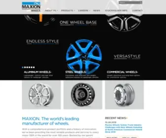 Maxionwheels.com(Maxion Wheels) Screenshot