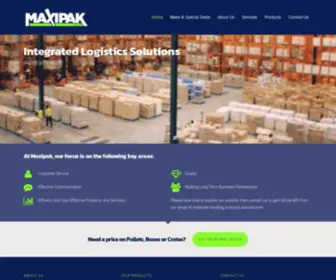 Maxipak.com.au(Maxipak Pty Ltd) Screenshot