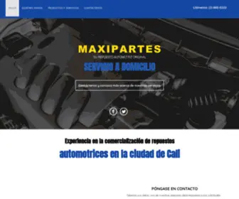 Maxipartescali.com(Comercializadora de repuestos automotriz en Cali) Screenshot