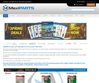 Maxiparts.com.au(Home) Screenshot