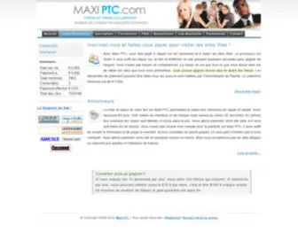 Maxiptc.com(Maxi PTC) Screenshot