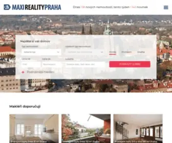Maxirealitypraha.cz(Reality Praha) Screenshot