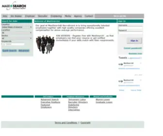 Maxisearch.com(MaxiSearch® Recruitment International) Screenshot