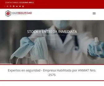 Maxiseguridad.com.ar(Venta y Recarga de matafuegos) Screenshot