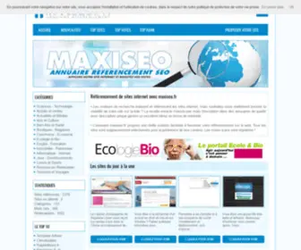 Maxiseo.fr(OVH accompagne votre évolution grâce au meilleur des infrastructures web) Screenshot