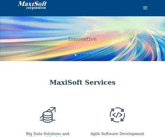 Maxisoftcorp.com(MaxiSoft Corporation provides Business Intelligence Implementations) Screenshot