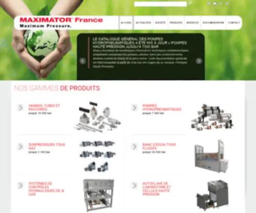 Maxitech.fr(Notre gammes de produits) Screenshot