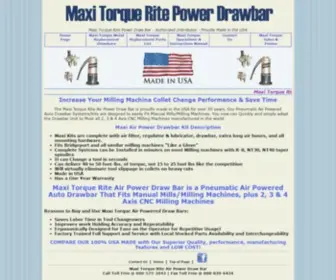 Maxitorqueritedrawbar.com(Maxi Torque Rite Air Power Draw Bar) Screenshot