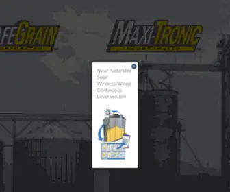 Maxitronic.com(Quality Control Equipment for your Grain Since 1954) Screenshot