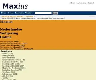 Maxius.nl(Voorheen Lexius.nl) Screenshot