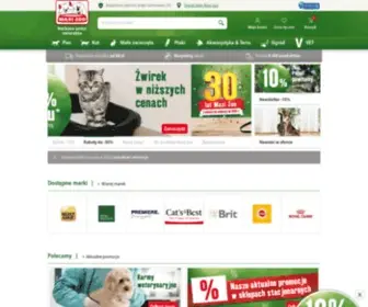 Maxizoo.pl(Internetowy sklep zoologiczny) Screenshot