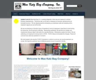 MaxKatzbag.com(Max Katz Bag Company) Screenshot