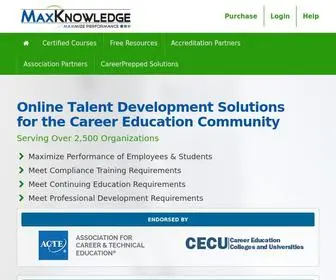 MaxKnowledge.com(Online training) Screenshot