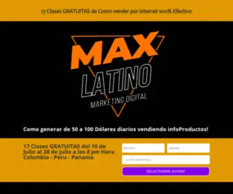 Maxlatino.net(Marketing Digital con Proposito) Screenshot