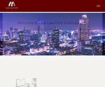 Maxlawfirm.co.th(MAX LAW FIRM INTERNATIONAL LAWYERS) Screenshot