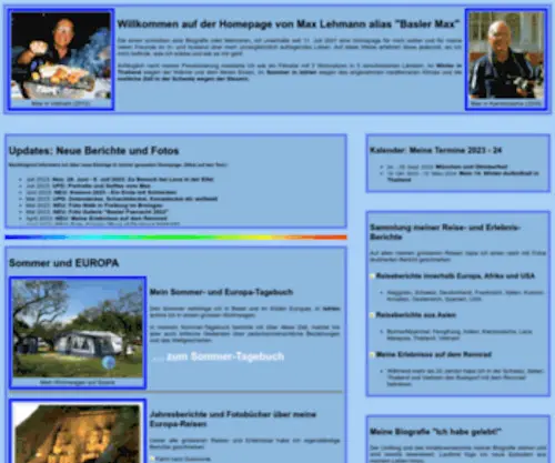 Maxlehmann.ch(Meine Homepage von Max Lehmann) Screenshot