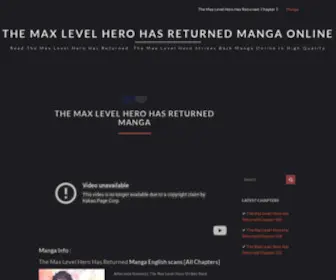 Maxlevelherohasreturned.com(The Max Level Hero Has Returned Manga) Screenshot