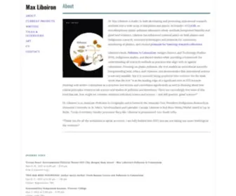 Maxliboiron.com(Max Liboiron) Screenshot