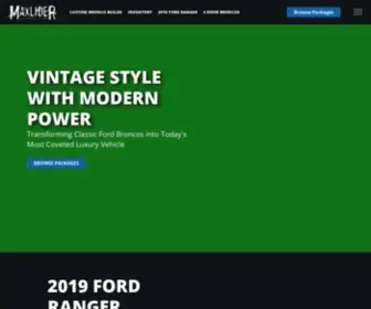 Maxliderbros.com(Ford Bronco Restoration Experts) Screenshot
