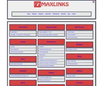 Maxlinks.org(Web Directory) Screenshot