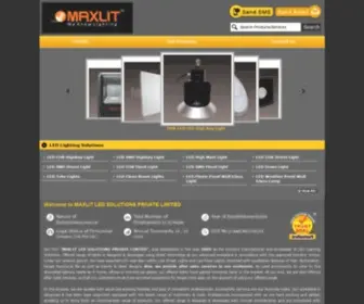 Maxlit.co.in(MAXLIT LED SOLUTIONS PRIVATE LIMITED) Screenshot