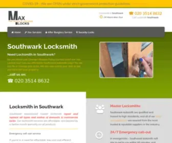 Maxlocks.co.uk(Southwark Locksmith SE1) Screenshot