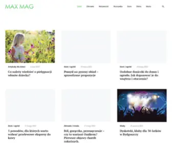 Maxmag.pl(Porady, pomysły i informacje w artykułach) Screenshot