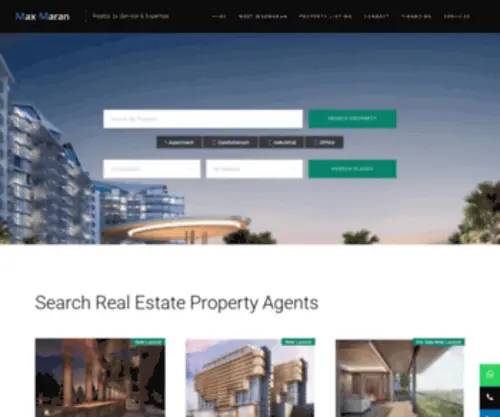 Maxmaran.com(Property Agency & Real Estate Company) Screenshot