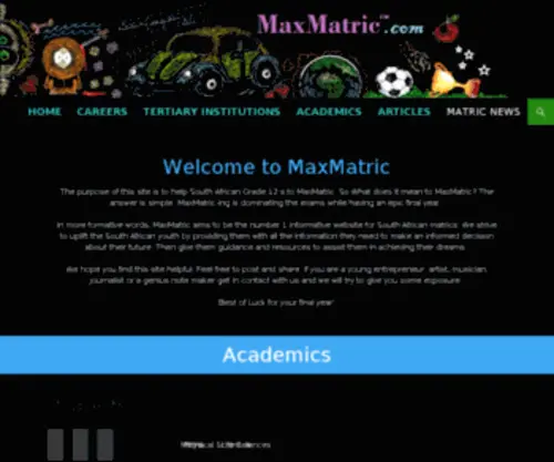Maxmatric.com(Home of maxmatric) Screenshot