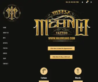 Maxmeano.com(Max Meano Tattoo) Screenshot