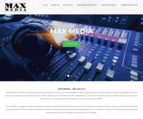Maxmediallc.com(Max Media Radio) Screenshot