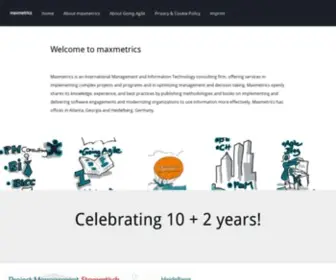 Maxmetrics.com(Business intelligence) Screenshot