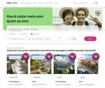 Maxmilhas.com.br(Compre passagens aéreas e venda suas milhas) Screenshot