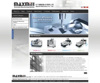 Maxmill-CNC.com(Maxmill Machinery Co) Screenshot