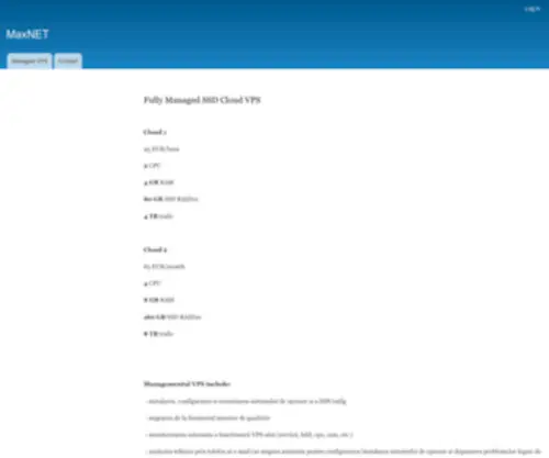 Maxnet.ro(Home) Screenshot
