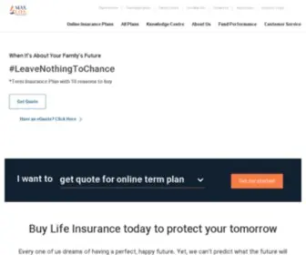 Maxnewyorklife.com(Life Insurance Company) Screenshot