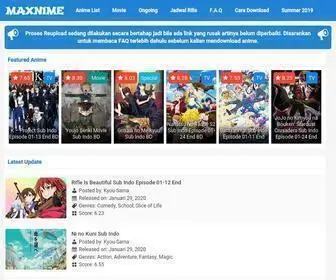 Maxnime.com(Tempat Download Anime Sub Indo Free) Screenshot