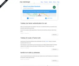 Maxoberberger.net(maxoberberger) Screenshot