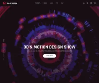Maxon.net(Filmmaking, Motion Design, Animation, VFX, and Editing Software) Screenshot