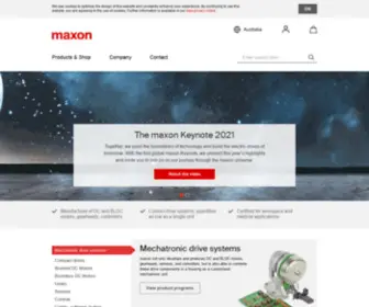 Maxongroup.net.au(The entire world of drive technology) Screenshot