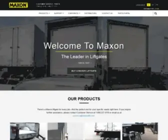 Maxonlift.com(Maxon Lift) Screenshot
